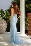 Nox Anabel G1663 Beaded Tulle Embellished Strapless Dress