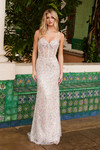 Nox Anabel C1609 Beaded Tulle Sweetheart Neckline Prom Gown