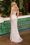 Nox Anabel C1609 Beaded Tulle Sweetheart Neckline Prom Gown
