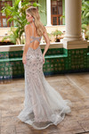 Nox Anabel C1606 Tulle Sequins Spaghetti Straps Prom Gown