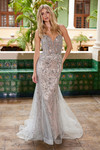 Nox Anabel C1606 Tulle Sequins Spaghetti Straps Prom Gown