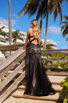 Nox Anabel C1606 Tulle Sequins Spaghetti Straps Prom Gown