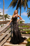Nox Anabel C1606 Tulle Sequins Spaghetti Straps Prom Gown
