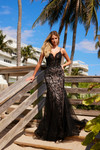 Nox Anabel C1606 Tulle Sequins Spaghetti Straps Prom Gown