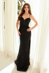 Nox Anabel Y1544 Sequin Embellished Sweetheart Neck Dress