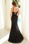 Nox Anabel Y1544 Sequin Embellished Sweetheart Neck Dress