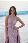 Nox Anabel Y1544 Sequin Embellished Sweetheart Neck Dress