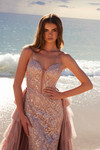Nox Anabel Y1544 Sequin Embellished Sweetheart Neck Dress