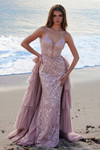 Nox Anabel Y1544 Sequin Embellished Sweetheart Neck Dress