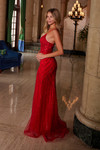 Nox Anabel C1632 Applique Tulle Sweetheart Neck Fitted Gown