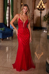 Nox Anabel C1632 Applique Tulle Sweetheart Neck Fitted Gown