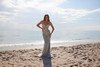 Nox Anabel R1715 Beaded Embellished V-Neck Fitted Dress