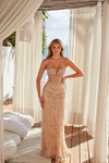 Nox Anabel R1695 Sequin Sweetheart Neck Strapless Prom Dress