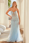 Nox Anabel A1713 Beaded Sweetheart Neck Strapless Prom Dress