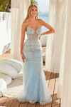 Nox Anabel A1713 Beaded Sweetheart Neck Strapless Prom Dress