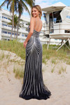 Nox Anabel A1582 Beaded Tulle Scoop Neck Sleeveless Dress