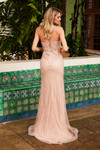 Nox Anabel C1607 Sequin Tulle Beaded Spaghetti Straps Dress