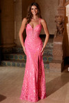Nox Anabel A1583 Fully Sequin Tulle V-neck Sleeveless Gown