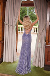Nox Anabel E1530 Beaded Sequin V-neck Sleeveless Prom Gown