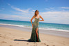 Nox Anabel E1530 Beaded Sequin V-neck Sleeveless Prom Gown