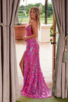 Nox Anabel D1574 Tulle Sheer Stretch Sequin Fitted Dress