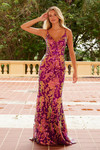 Nox Anabel A1587 Sequined Tulle V-Neck Sleeveless Prom Dress