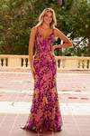 Nox Anabel A1587 Sequined Tulle V-Neck Sleeveless Prom Dress