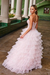 Nox Anabel R1688 Layered Tulle Sweetheart Strapless Dress