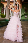 Nox Anabel R1688 Layered Tulle Sweetheart Strapless Dress