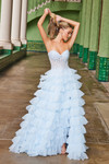 Nox Anabel R1688 Layered Tulle Sweetheart Strapless Dress