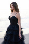 Nox Anabel Y1545 Multi-layered Tulle Sweetheart Neck Dress