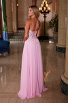 Nox Anabel C1617 Chiffon Sweetheart Neck Strapless Dress