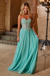 Nox Anabel C1617 Chiffon Sweetheart Neck Strapless Dress