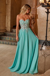 Nox Anabel C1617 Chiffon Sweetheart Neck Strapless Dress