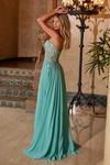 Nox Anabel C1617 Chiffon Sweetheart Neck Strapless Dress