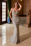 Nox Anabel C1608 Beaded Tulle Sweetheart Neck Fitted Dress