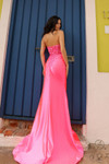 Nox Anabel C1346 Satin Sweetheart Neck Strapless Prom Dress