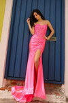 Nox Anabel C1346 Satin Sweetheart Neck Strapless Prom Dress