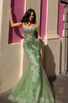 Nox Anabel G1258 Sweetheart Sheer Boned Strapless Prom Dress