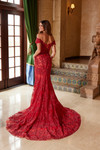 Nox Anabel C1600 Fully Beaded Tulle Off Shoulder Prom Dress