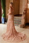 Nox Anabel C1600 Fully Beaded Tulle Off Shoulder Prom Dress