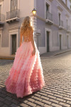 Nox Anabel C1420 Ombre Ruffle Sleeveless A-Line Prom Dress