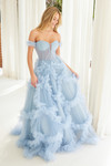 Nox Anabel Y1472 Ruffled Off Shoulder Sweetheart Neck Dress