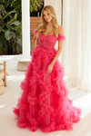 Nox Anabel Y1472 Ruffled Off Shoulder Sweetheart Neck Dress