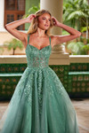 Nox Anabel H1682 Tulle Floral Sweetheart Neckline Prom Dress