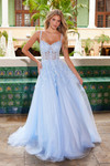 Nox Anabel H1682 Tulle Floral Sweetheart Neckline Prom Dress