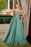 Nox Anabel H1682 Tulle Floral Sweetheart Neckline Prom Dress