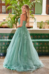 Nox Anabel H1682 Tulle Floral Sweetheart Neckline Prom Dress