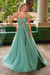 Nox Anabel H1682 Tulle Floral Sweetheart Neckline Prom Dress