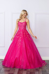 Nox Anabel H1271 Sequin Glitter Tulle Scoop Neck Ball Gown